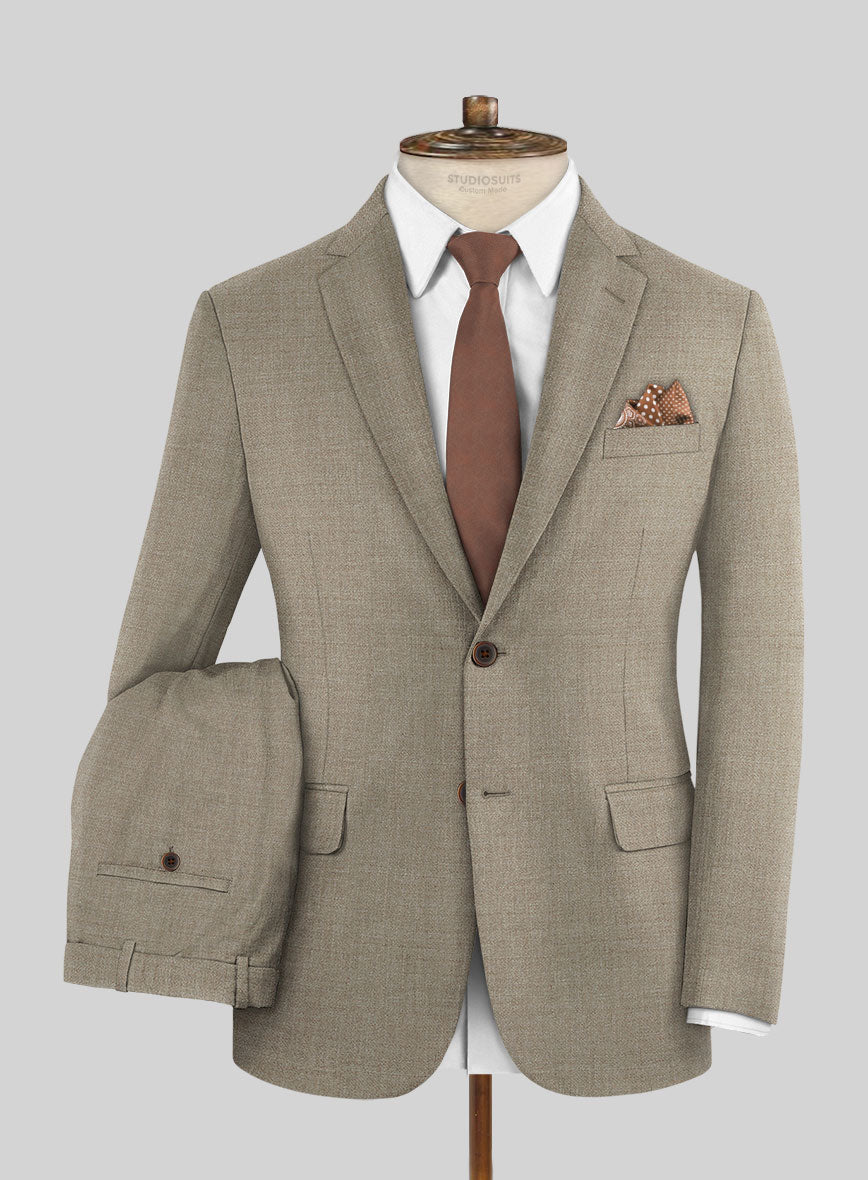 Napolean Infantry Khaki Wool Suit - StudioSuits