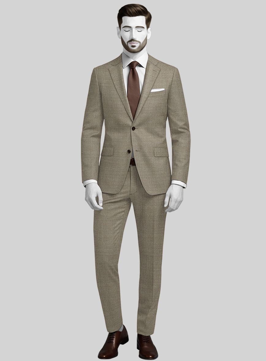 Napolean Infantry Khaki Wool Suit - StudioSuits