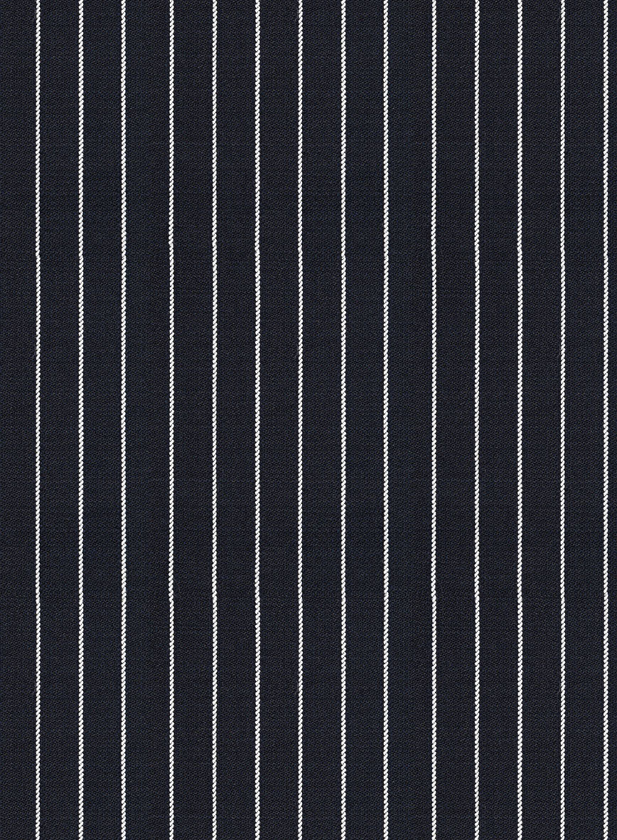 Napolean Isaura Stripe Blue Wool Suit - StudioSuits