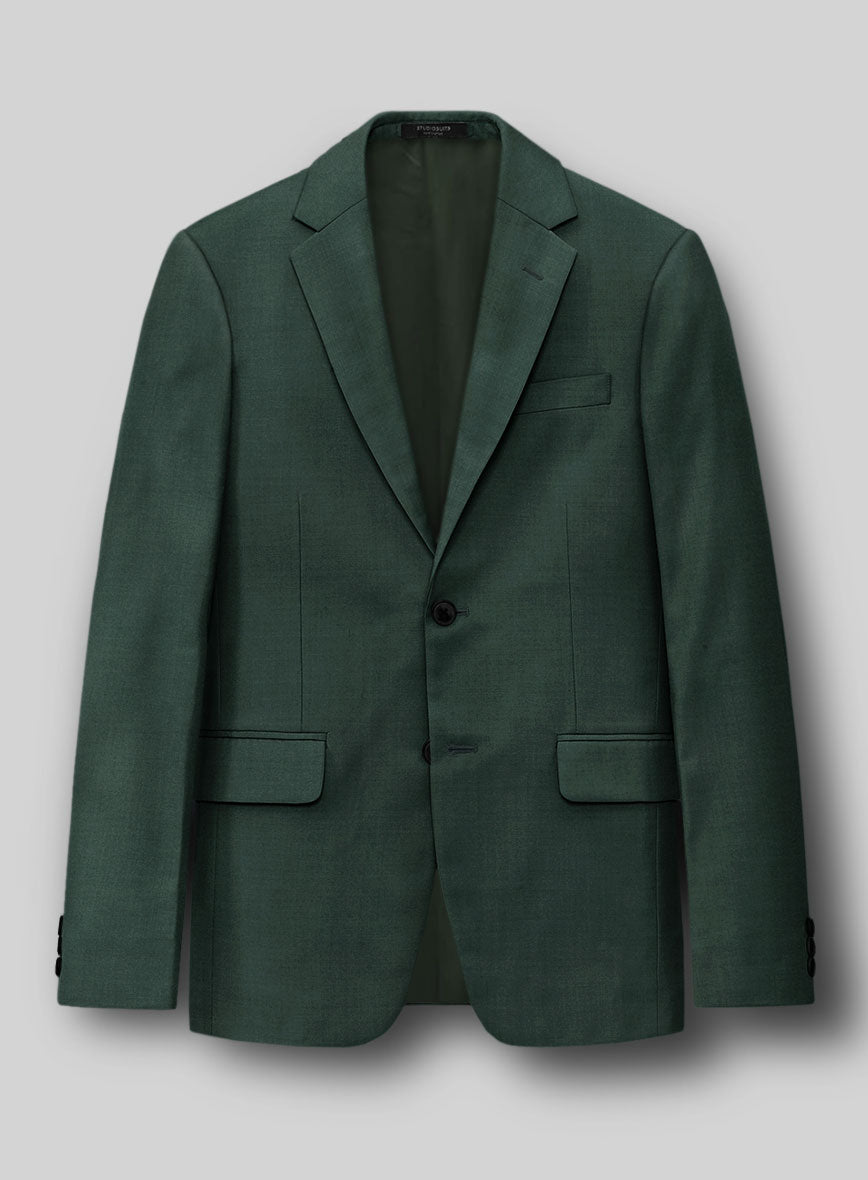 Napolean Jungle Green Wool Jacket - StudioSuits