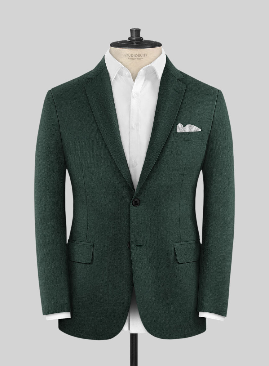 Napolean Jungle Green Wool Jacket - StudioSuits