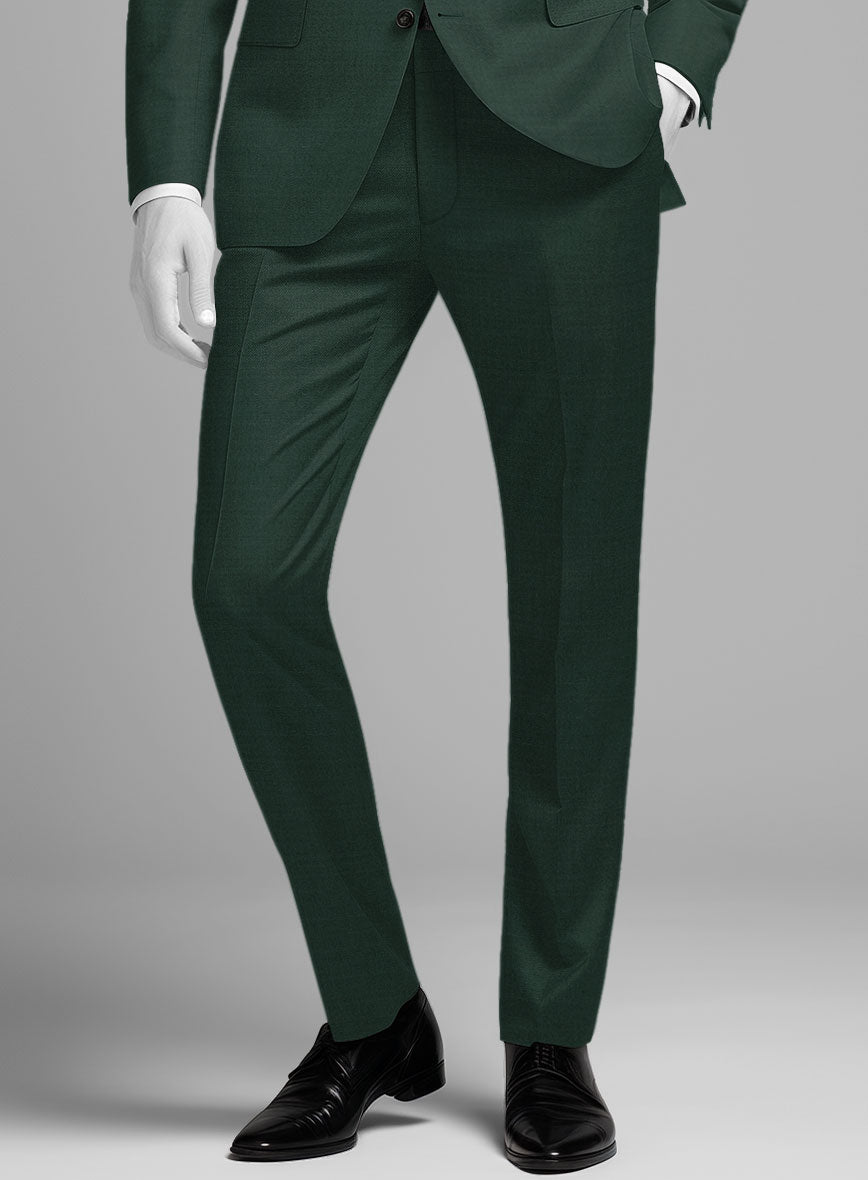 Napolean Jungle Green Wool Pants - StudioSuits