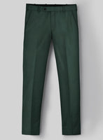 Napolean Jungle Green Wool Pants - StudioSuits