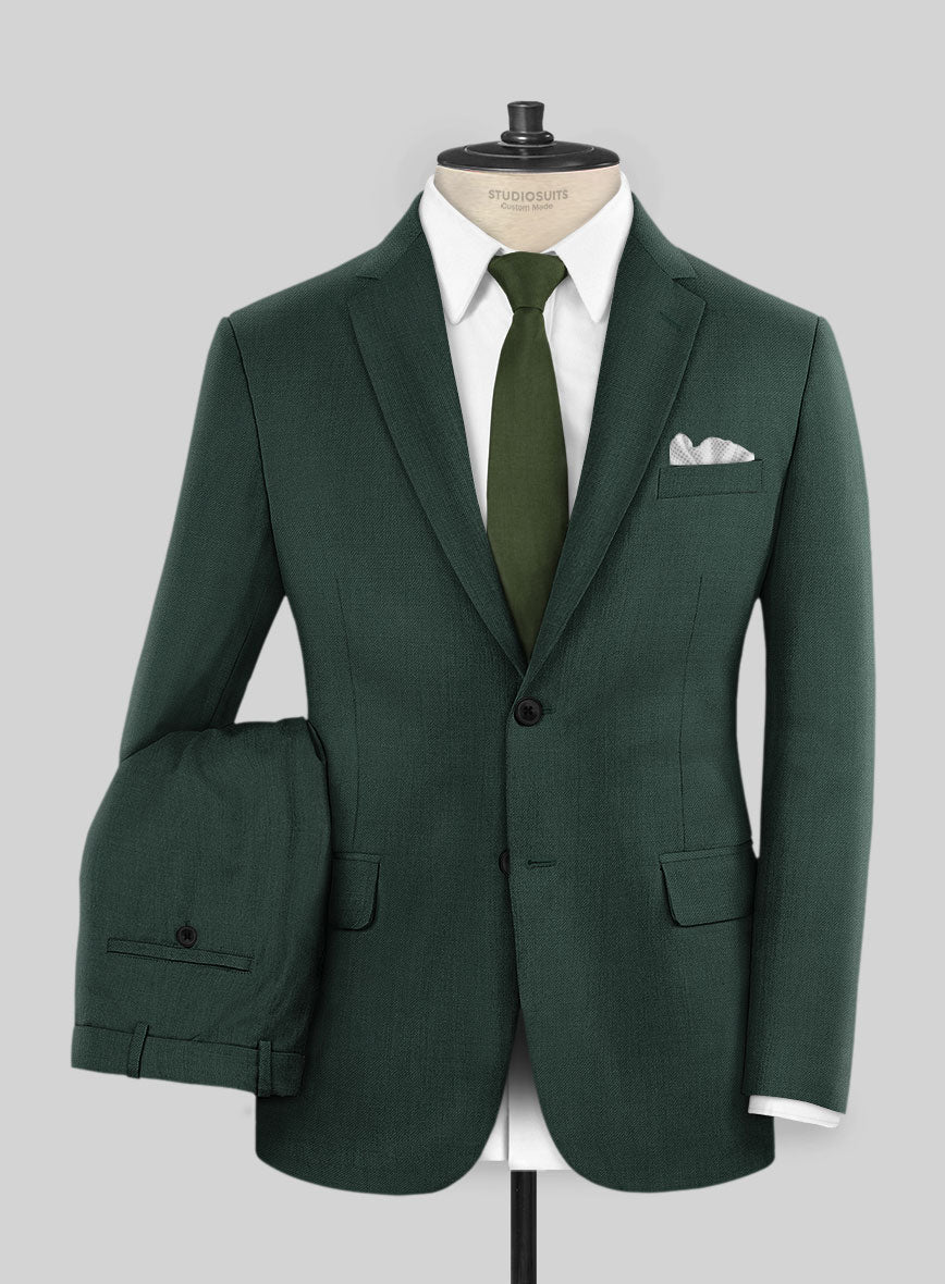 Napolean Jungle Green Wool Suit - StudioSuits