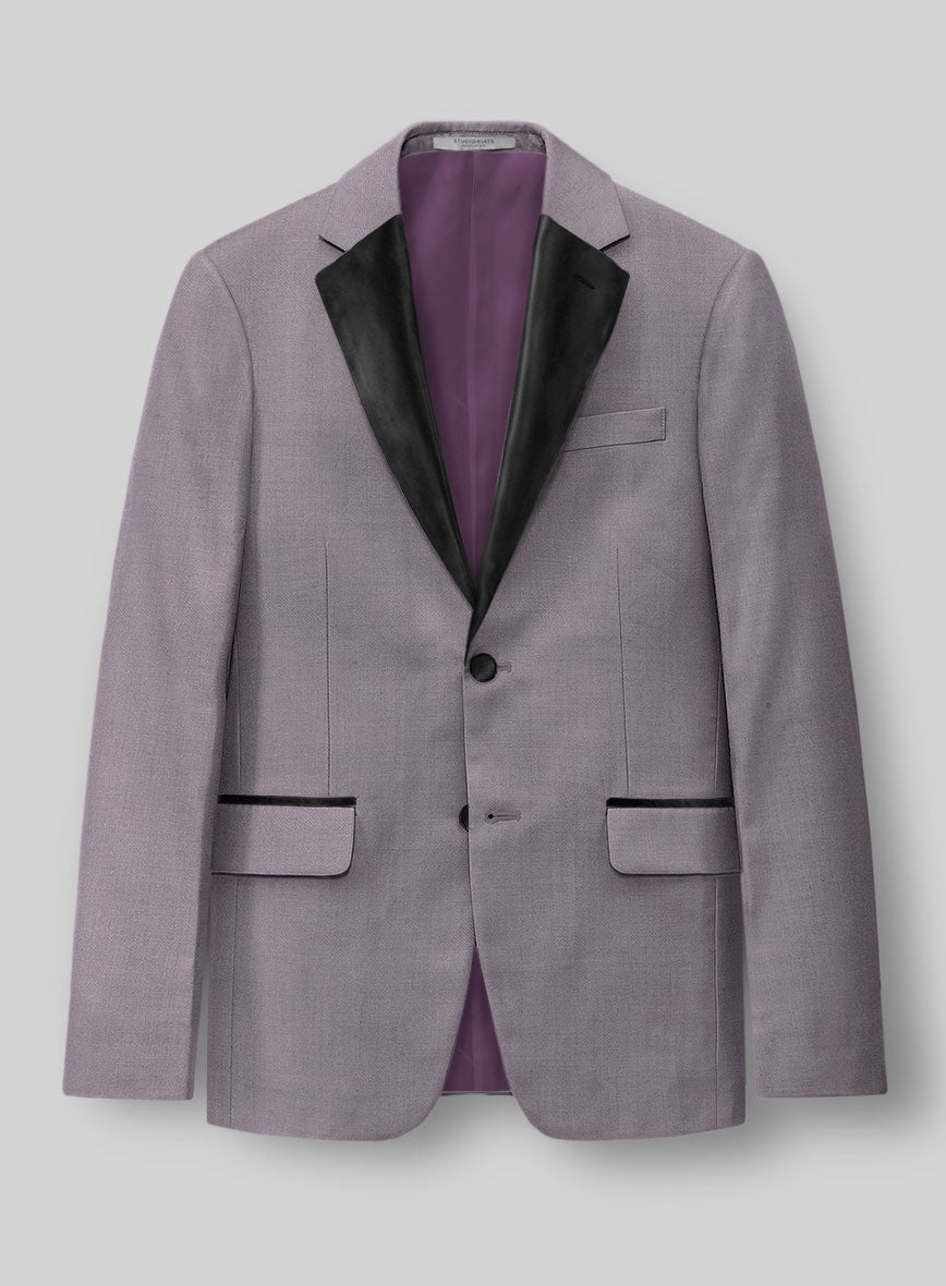 Napolean Lavander Wool Tuxedo Jacket - StudioSuits