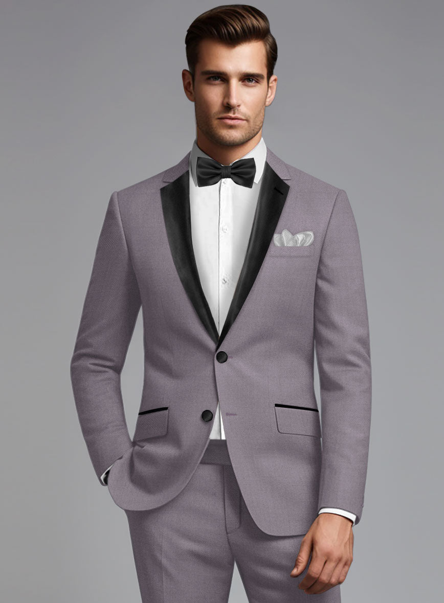 Napolean Lavander Wool Tuxedo Jacket - StudioSuits