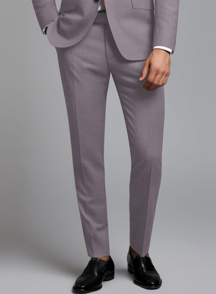 Napolean Wool Lavender Tuxedo Suit - StudioSuits