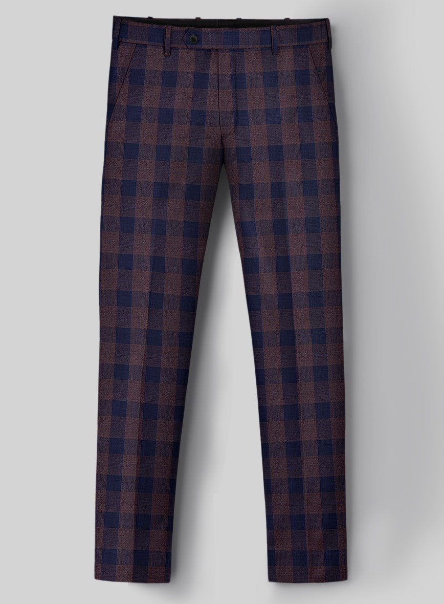 Napolean Lola Blue Wool Pants - StudioSuits