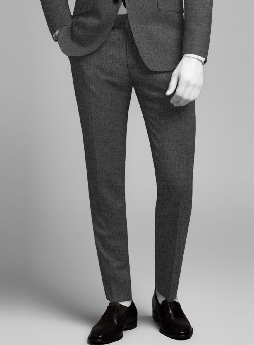 Napolean Mid Charcoal Wool Suit - StudioSuits