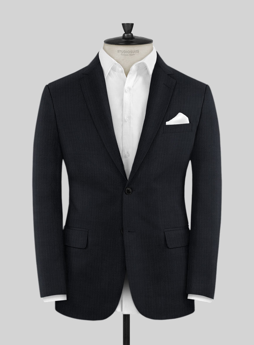 Napolean Midnight Wool Jacket - StudioSuits