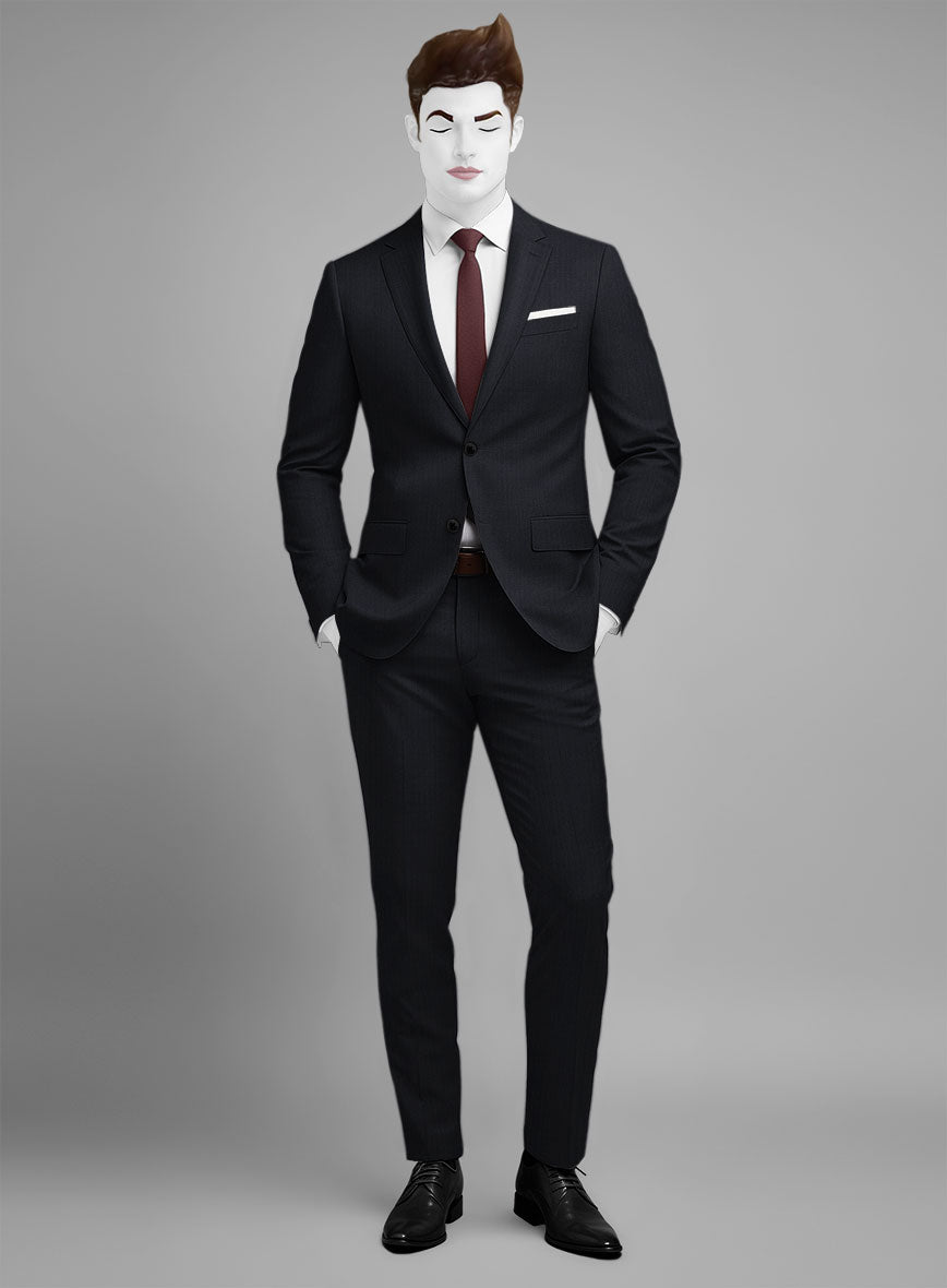 Napolean Midnight Wool Suit - StudioSuits