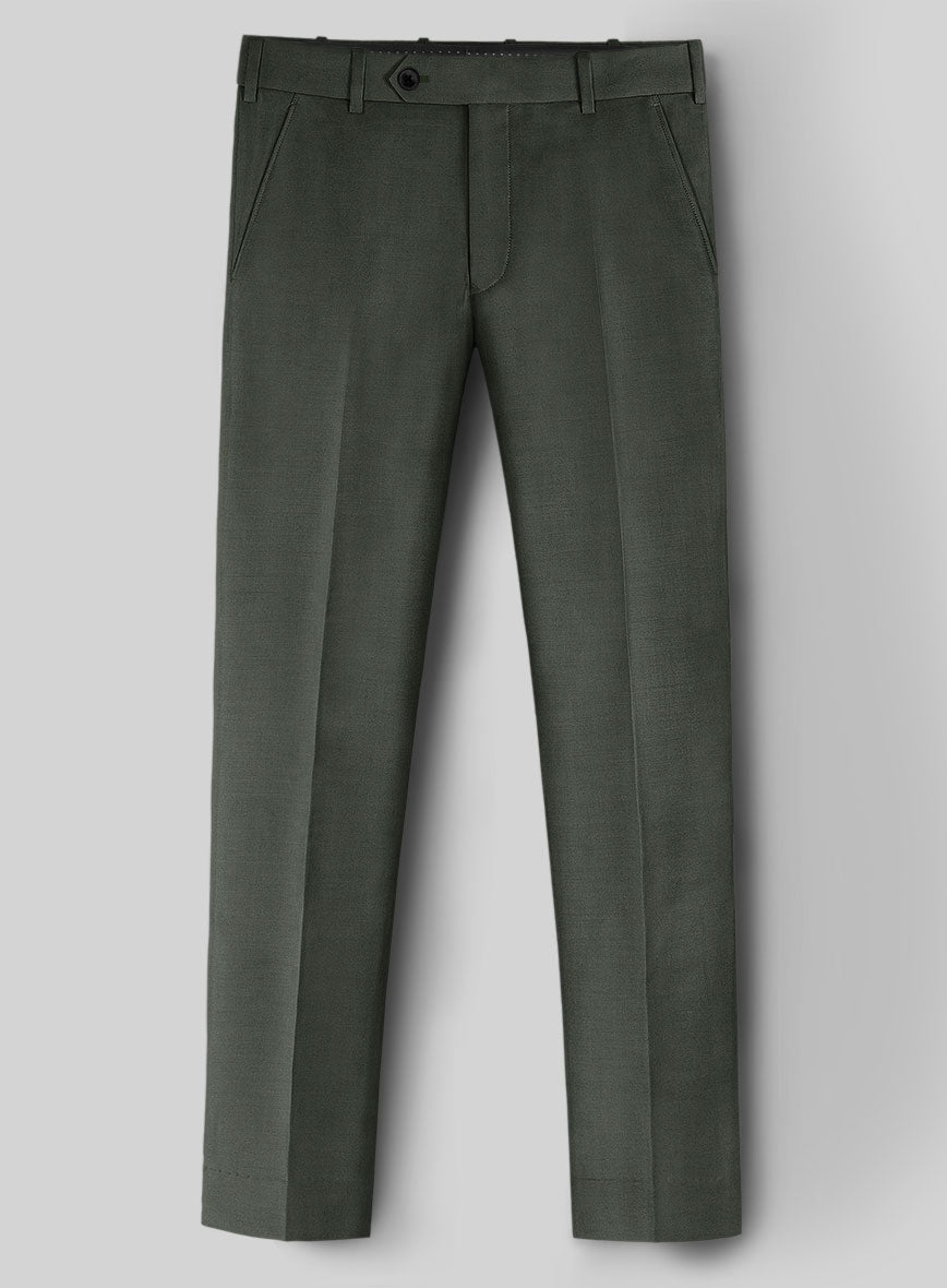 Napolean Military Green Wool Pants