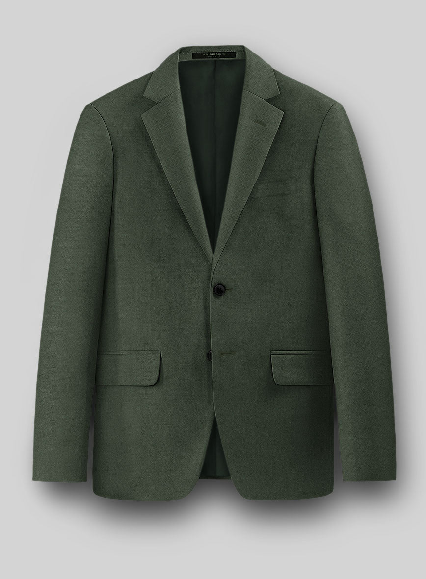 Napolean Military Green Wool Suit - StudioSuits