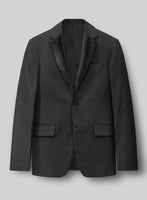 Napolean Mini Houndstooth Gray Wool Tuxedo Jacket - StudioSuits