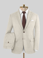 Napolean Muted Beige Wool Suit - StudioSuits