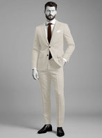 Napolean Muted Beige Wool Suit - StudioSuits