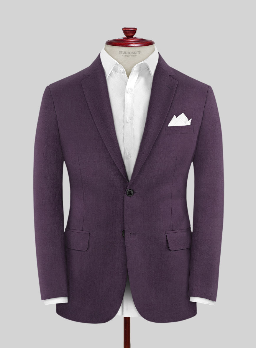 Napolean Purple Wool Suit - StudioSuits