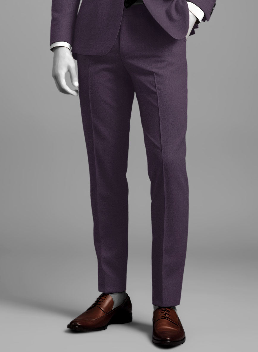 Napolean Purple Wool Suit - StudioSuits