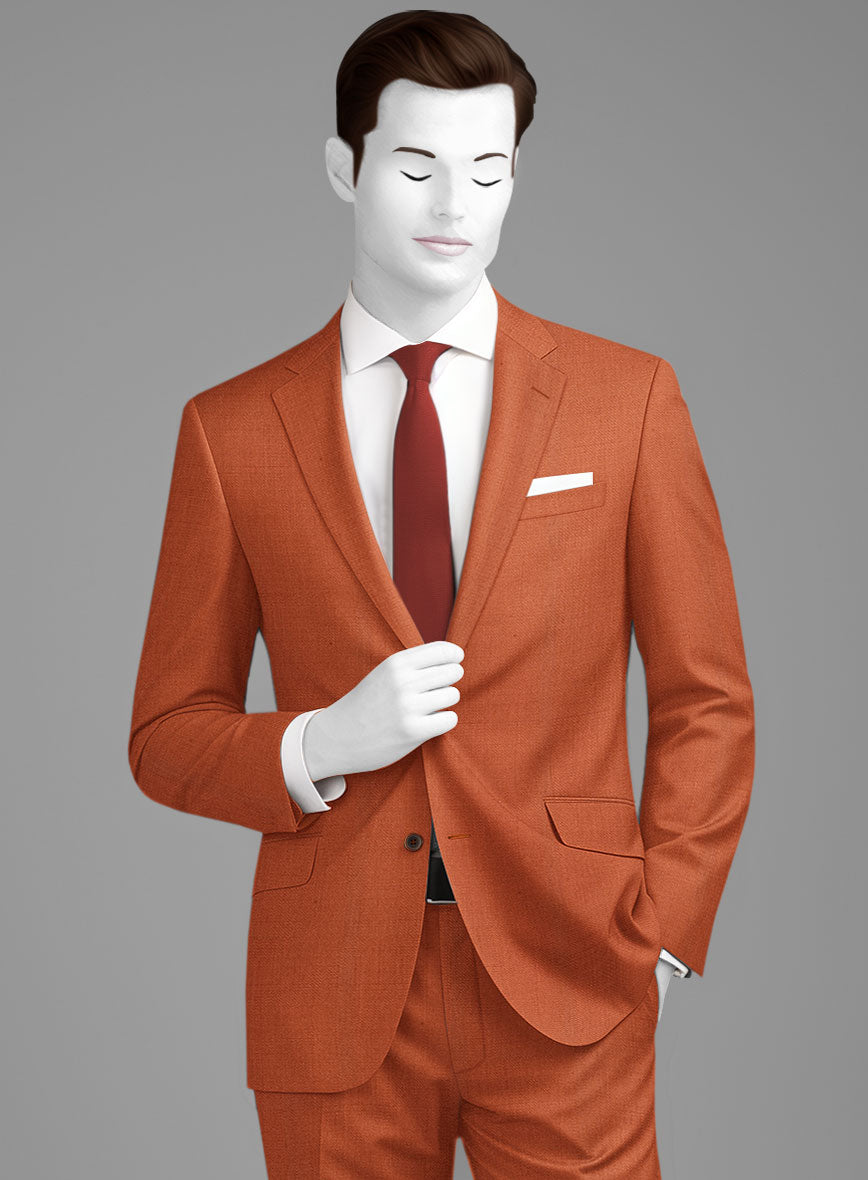 Napolean Runway Orange Wool Jacket - StudioSuits