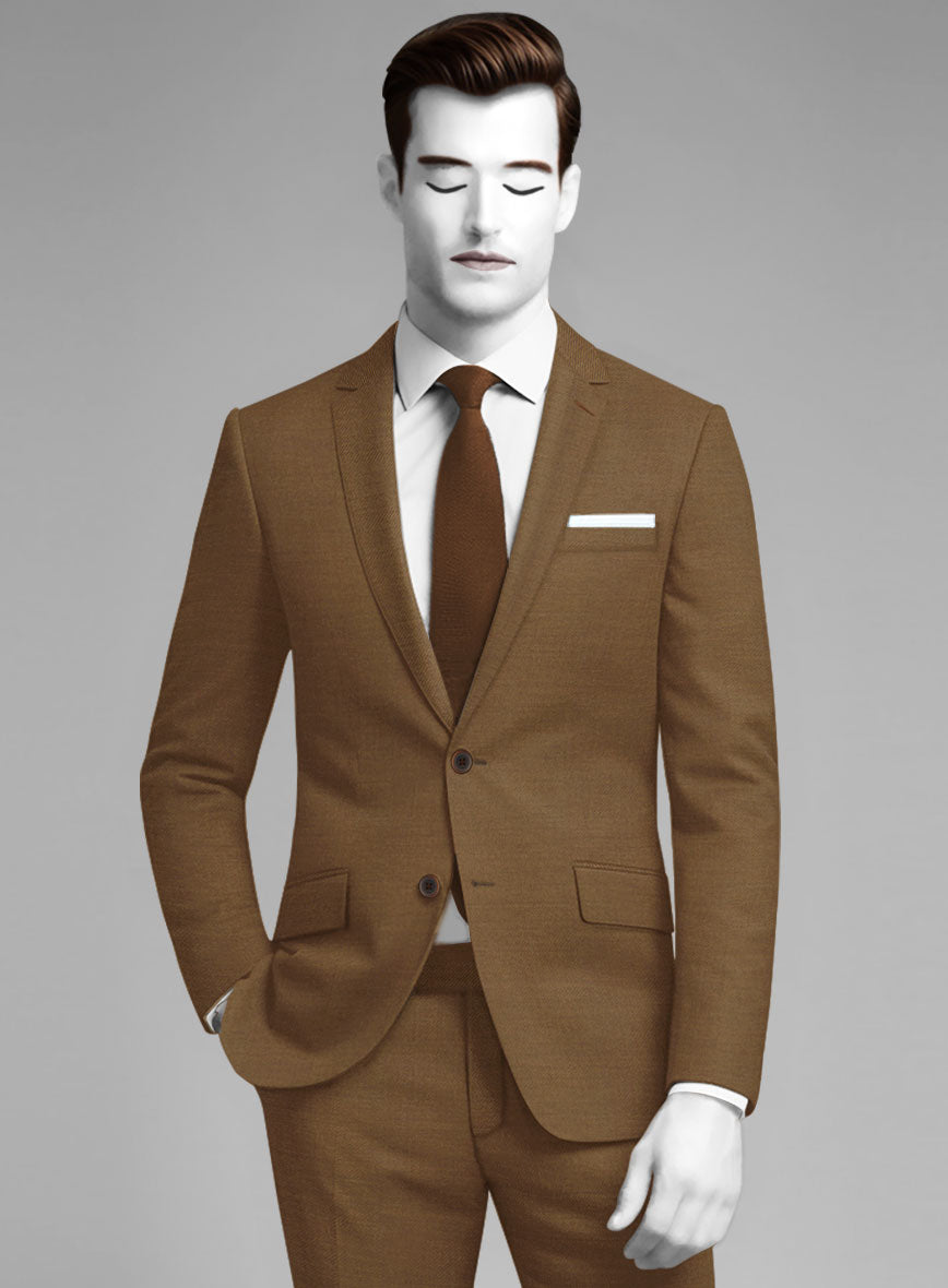 Napolean Rust Wool Jacket - StudioSuits