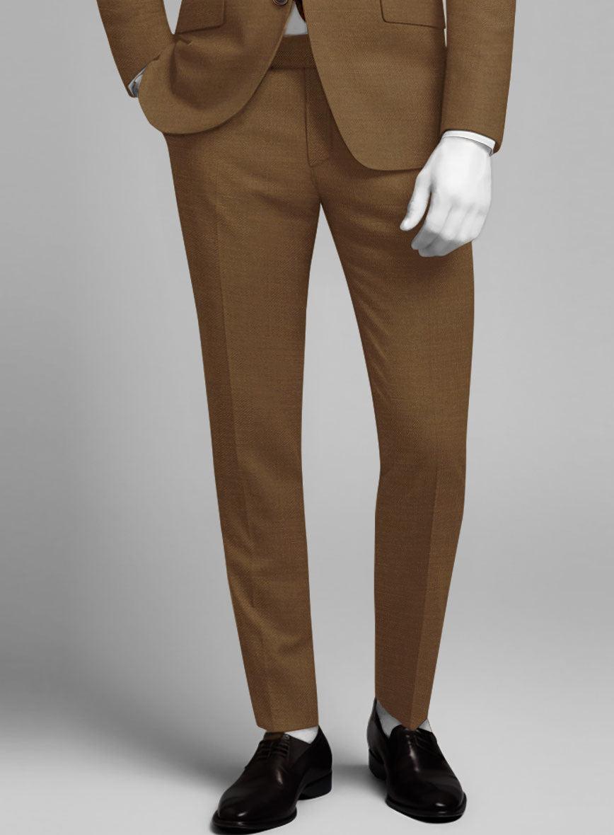 Napolean Rust Wool Pants - StudioSuits