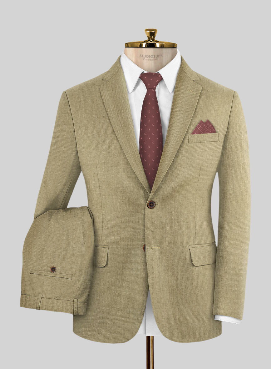 Napolean Sahara Khaki Wool Suit - StudioSuits