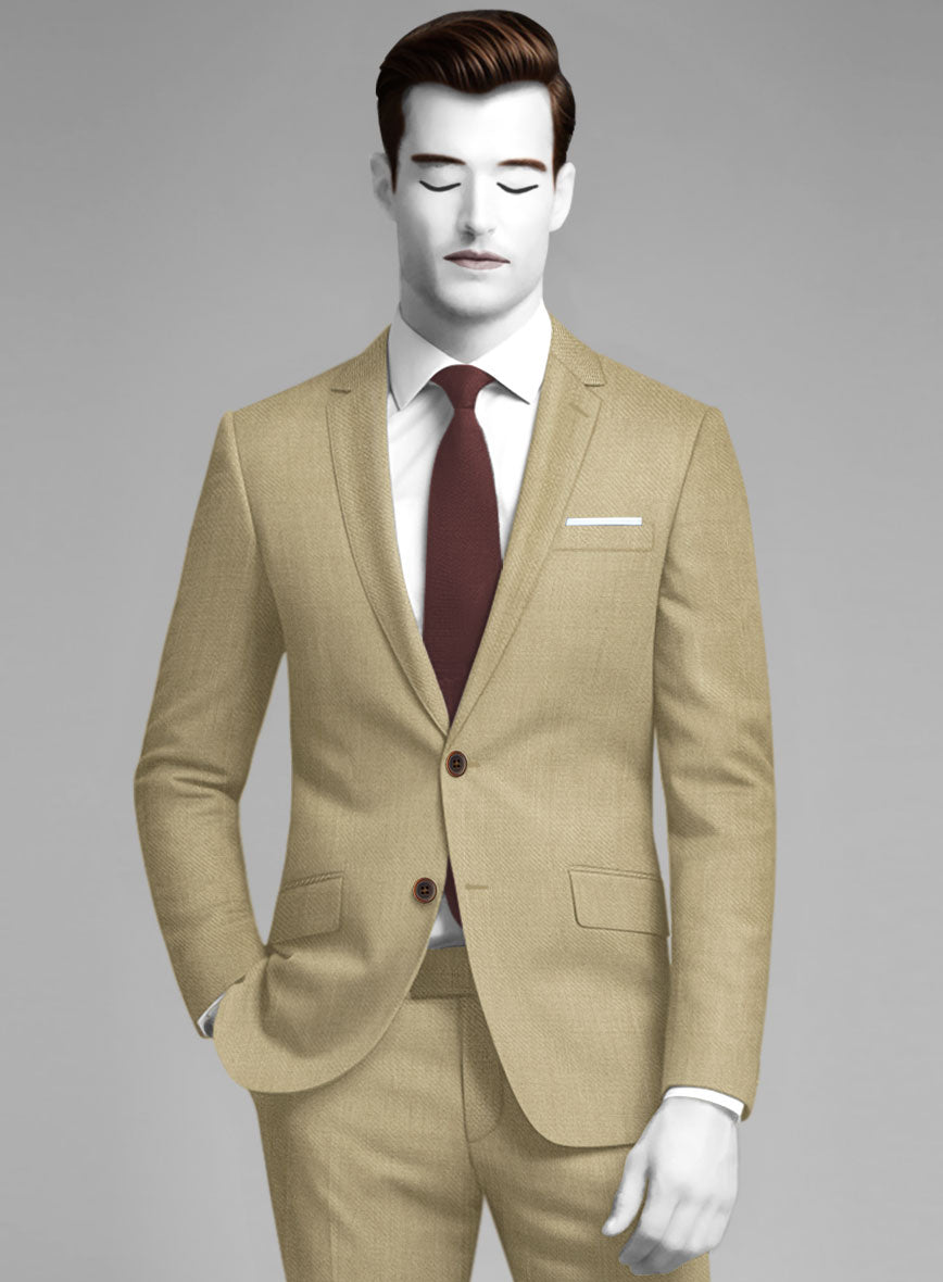 Napolean Sahara Khaki Wool Suit - StudioSuits