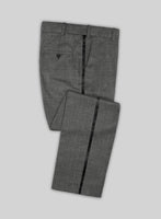 Napolean Sharkskin Gray Wool Tuxedo Suit - StudioSuits