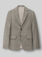 Napolean Sharkskin Light Brown Wool Suit - StudioSuits