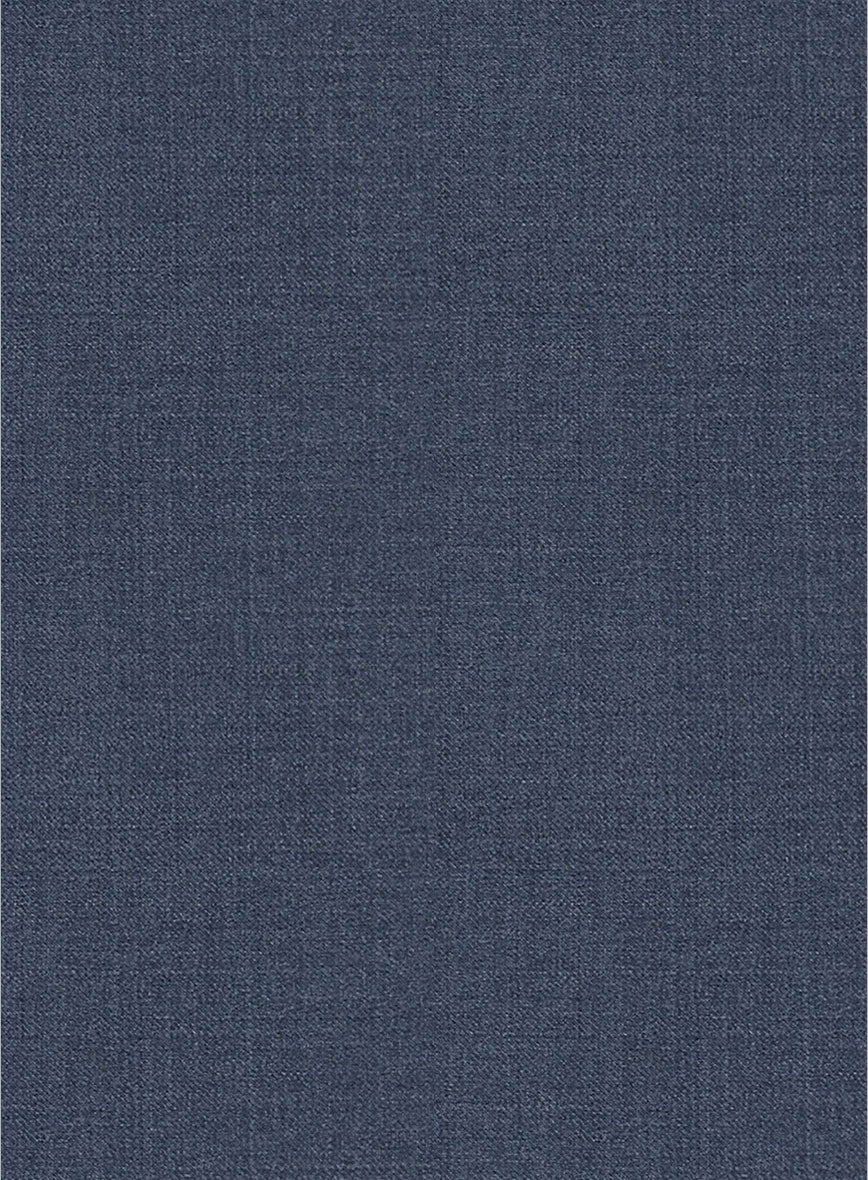 Napolean Slate Blue Wool Tuxedo Suit - StudioSuits