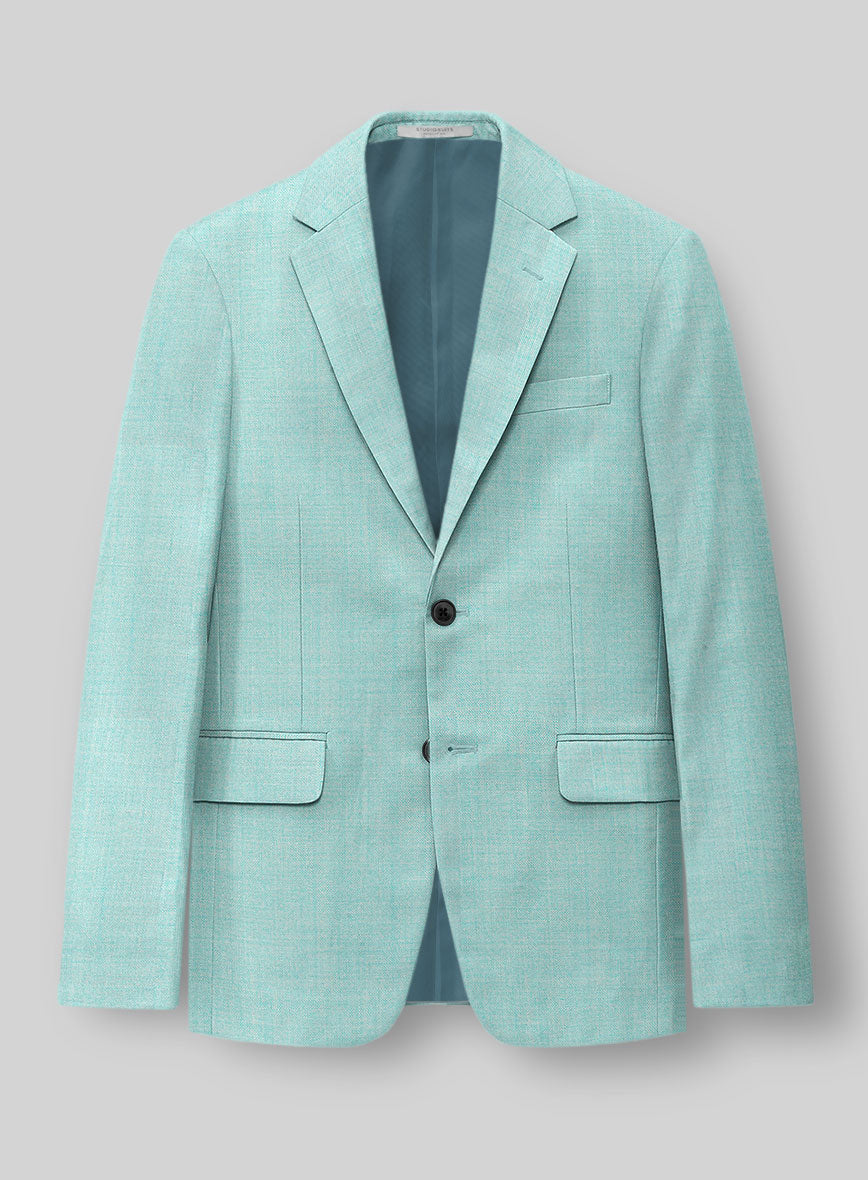 Napolean Spring Blue Wool Jacket - StudioSuits