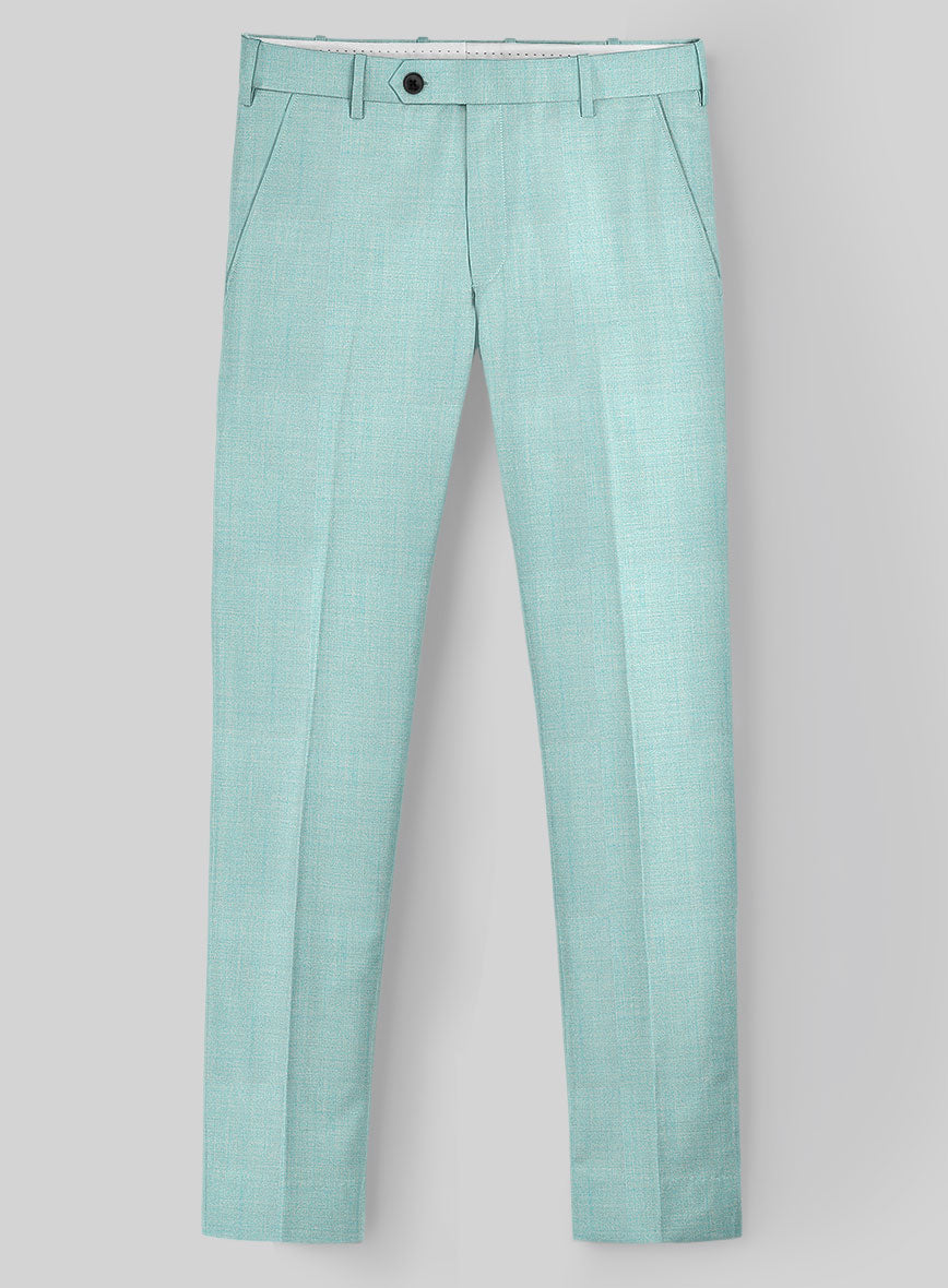 Napolean Spring Blue Wool Pants - StudioSuits