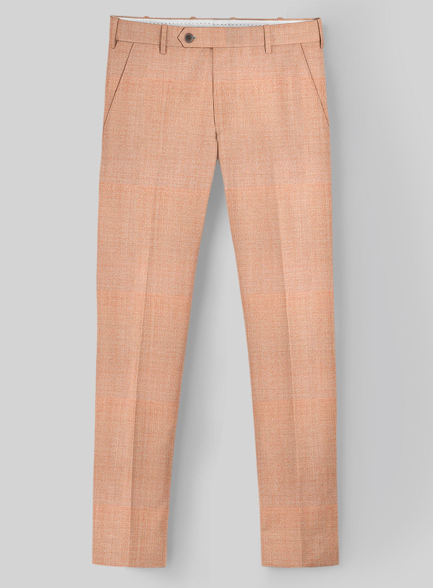 Napolean Spring Salmon Pink Wool Pants - StudioSuits