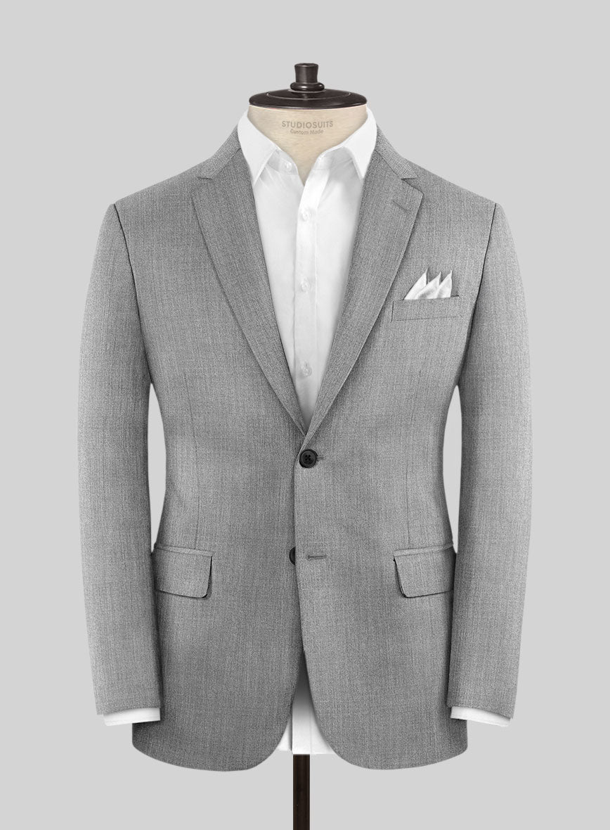 Napolean Stretch Gray Wool Jacket - StudioSuits