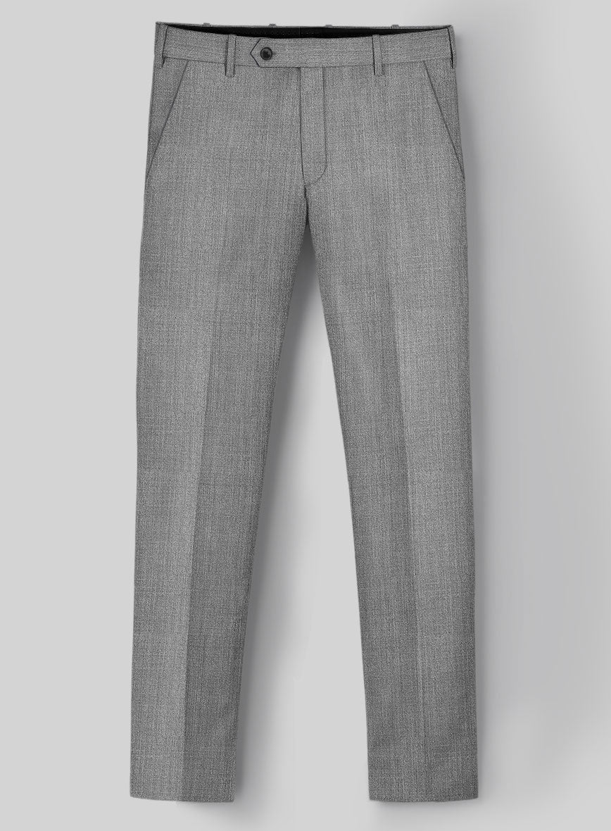 Napolean Stretch Gray Wool Pants - StudioSuits