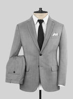 Napolean Stretch Gray Wool Suit - StudioSuits