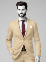 Napolean Stretch Khaki Wool Jacket - StudioSuits