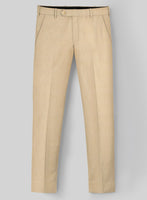 Napolean Stretch Khaki Wool Pants - StudioSuits