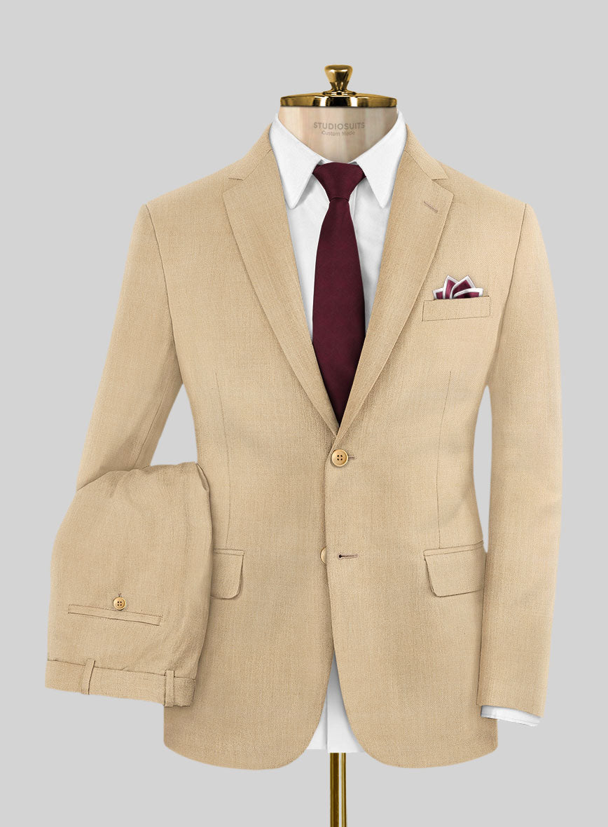 Napolean Stretch Khaki Wool Suit - StudioSuits