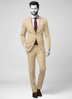 Napolean Stretch Khaki Wool Suit - StudioSuits