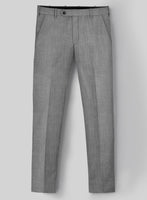 Napolean Stretch Mid Gray Wool Pants - StudioSuits