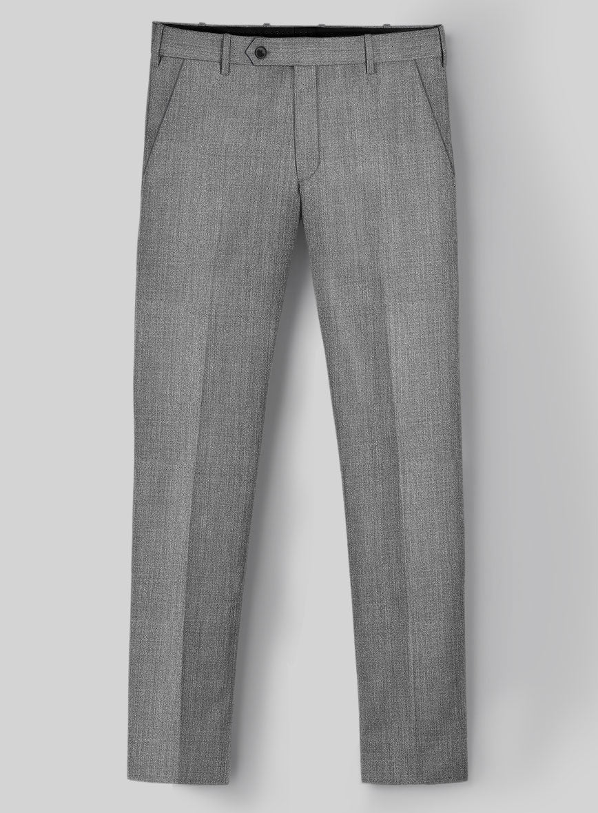 Napolean Stretch Mid Gray Wool Suit - StudioSuits