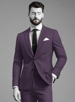 Napolean Stretch Purple Wool  Jacket - StudioSuits