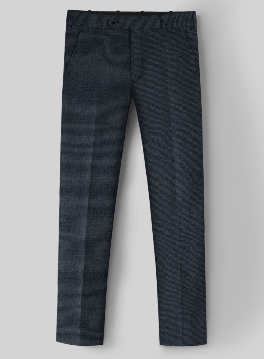 Napolean Stretch Sailor Blue Wool Suit - StudioSuits