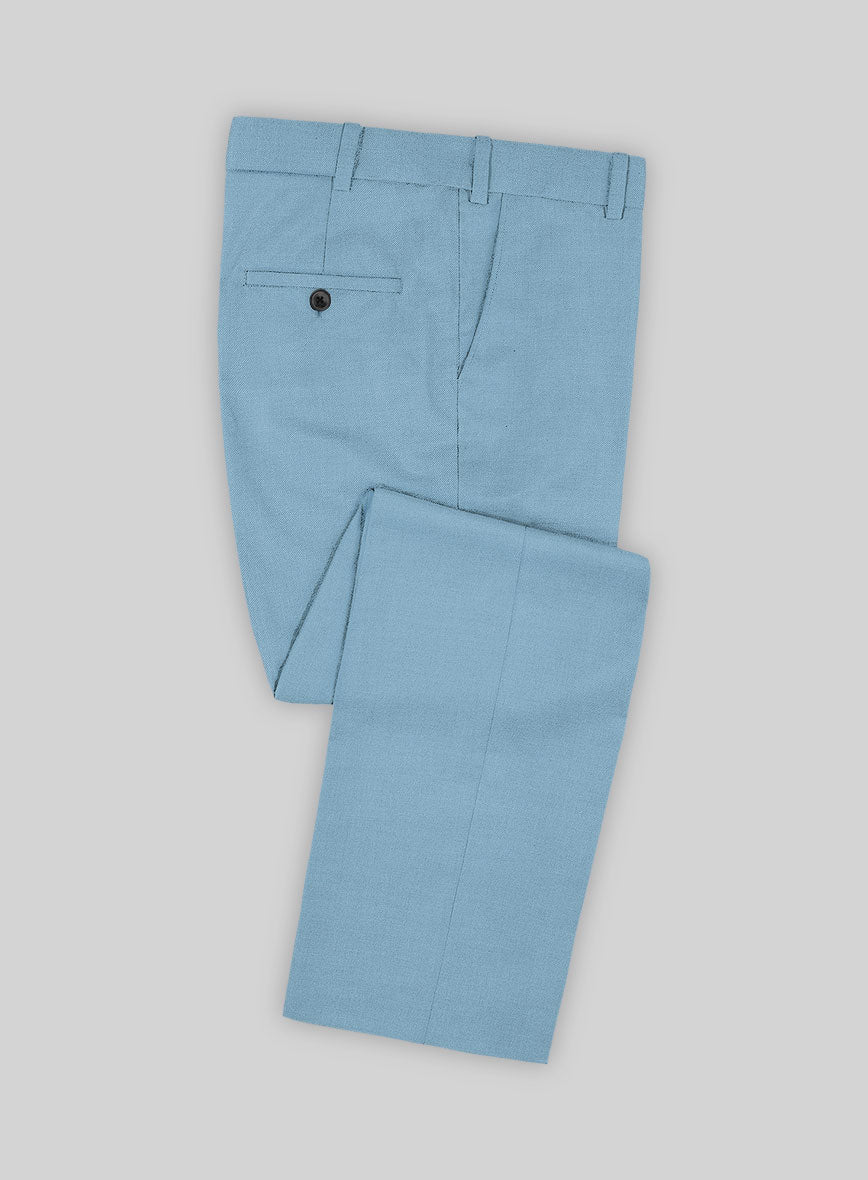 Napolean Taj Blue Wool Pants - StudioSuits