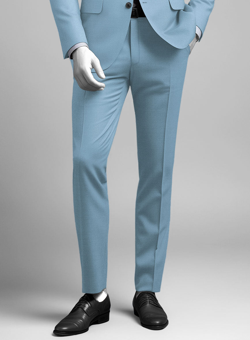 Napolean Taj Blue Wool Pants - StudioSuits