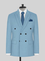 Napolean Taj Blue Wool Jacket - StudioSuits