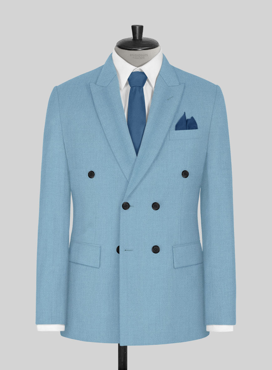 Napolean Taj Blue Wool Suit - StudioSuits