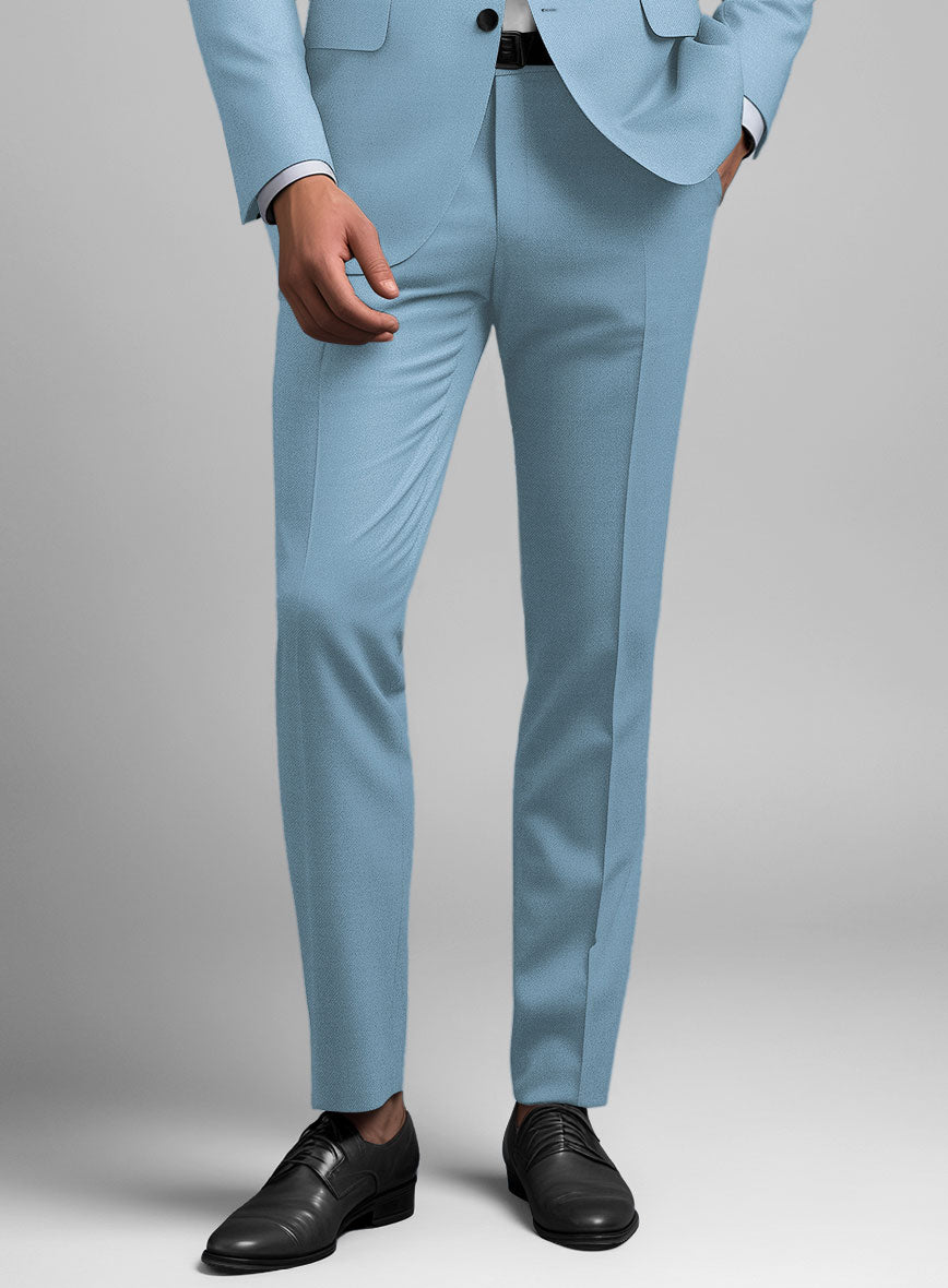 Napolean Taj Blue Wool Tuxedo Suit - StudioSuits