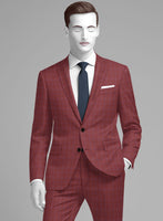 Napolean Tonia Red Wool Jacket - StudioSuits